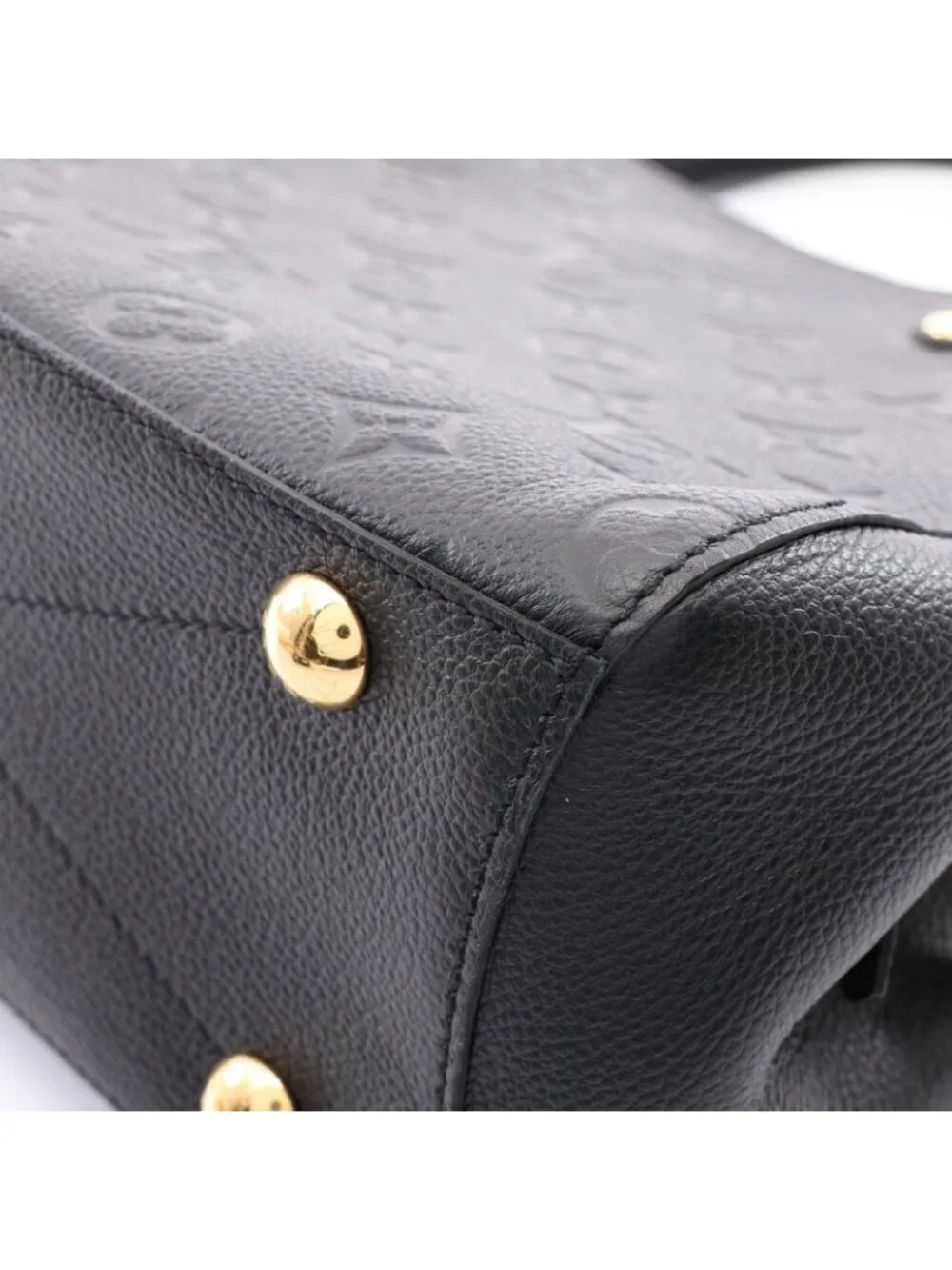Louis Vuitton Handbag Montaigne BB Monogram Empreinte Noir 2-Way Leather